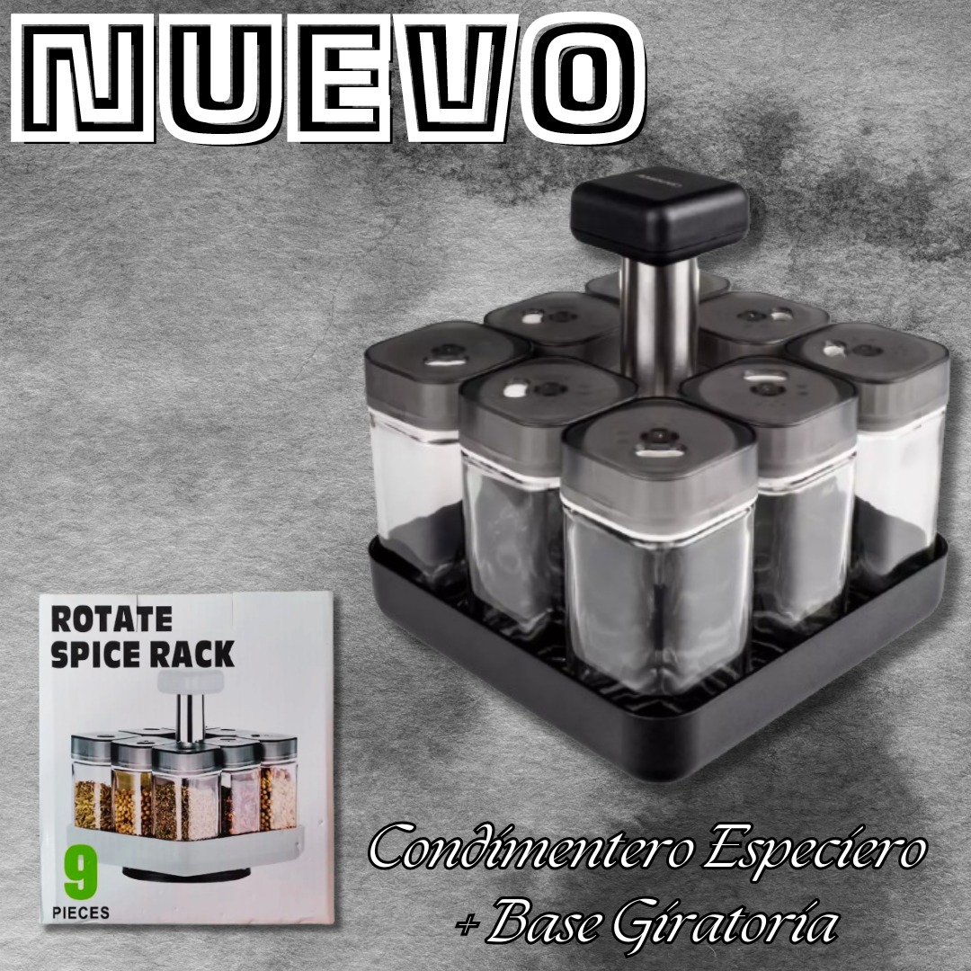 Miniatura 4 de Condimentero Especiero + Base Giratoria